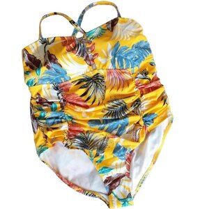 Jantzen | Manana Yellow One Piece Swimsuit  Sz 22W